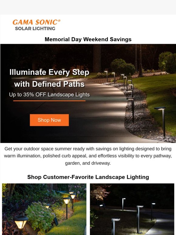 35% OFF Outdoor Landscape Lighting