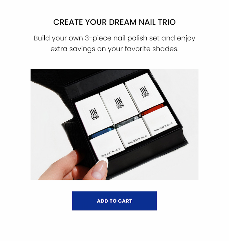 Custom nail trio set