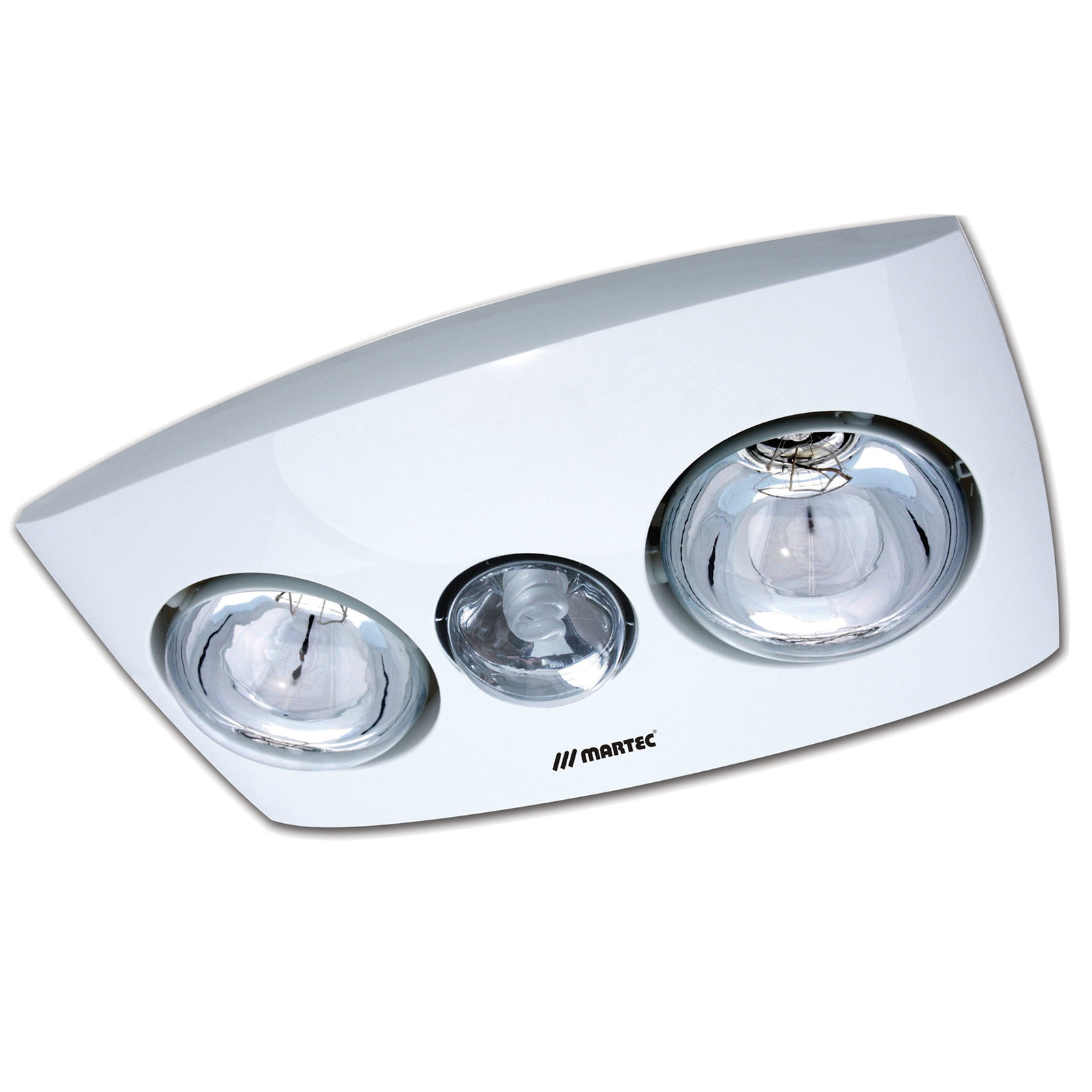 Martec Contour 2 Bathroom 3 In 1 Exhaust Fan With Light - White