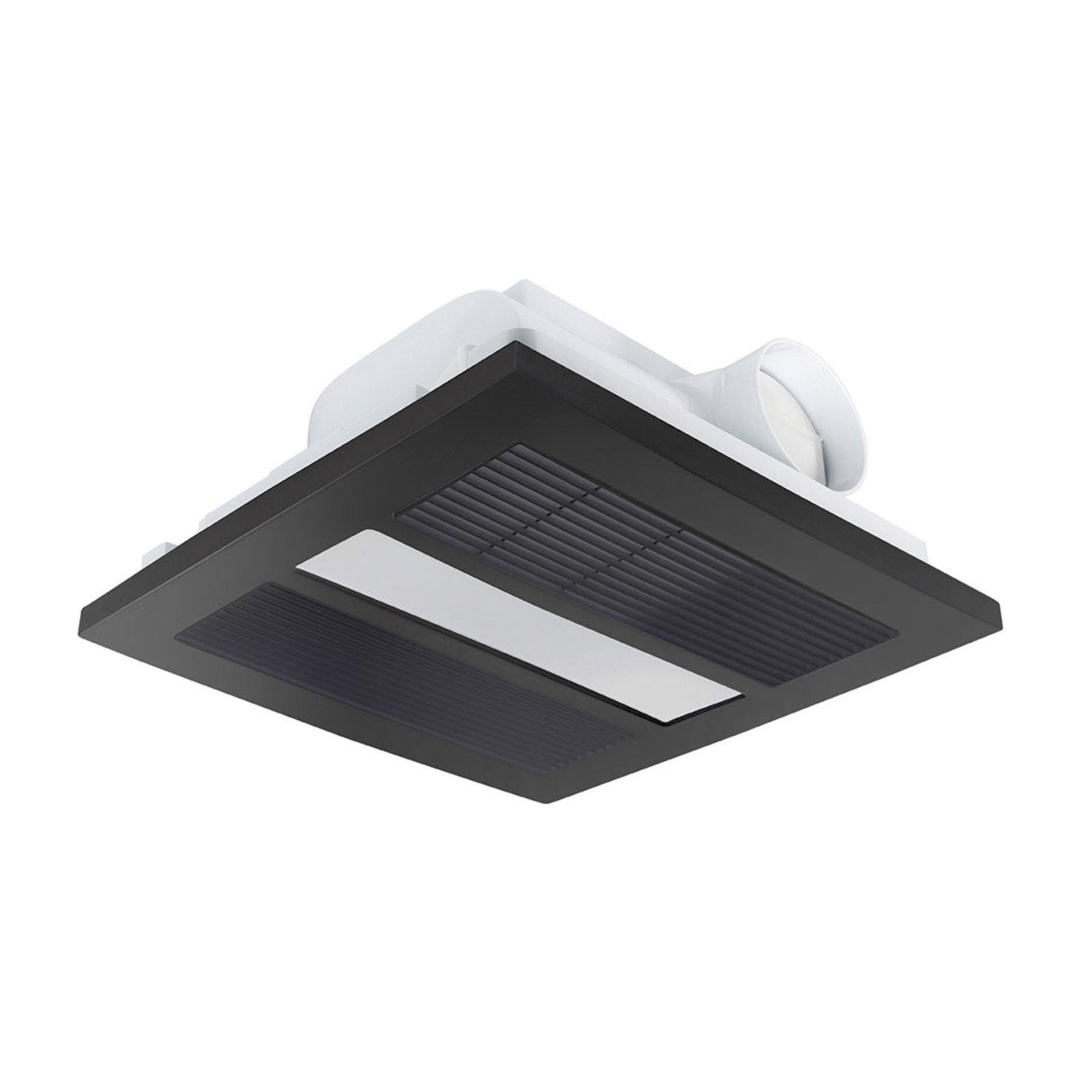 Brilliant Solace 4 in 1 Bathroom Heat, Cool, Exhaust Fan and LED Light - Black
