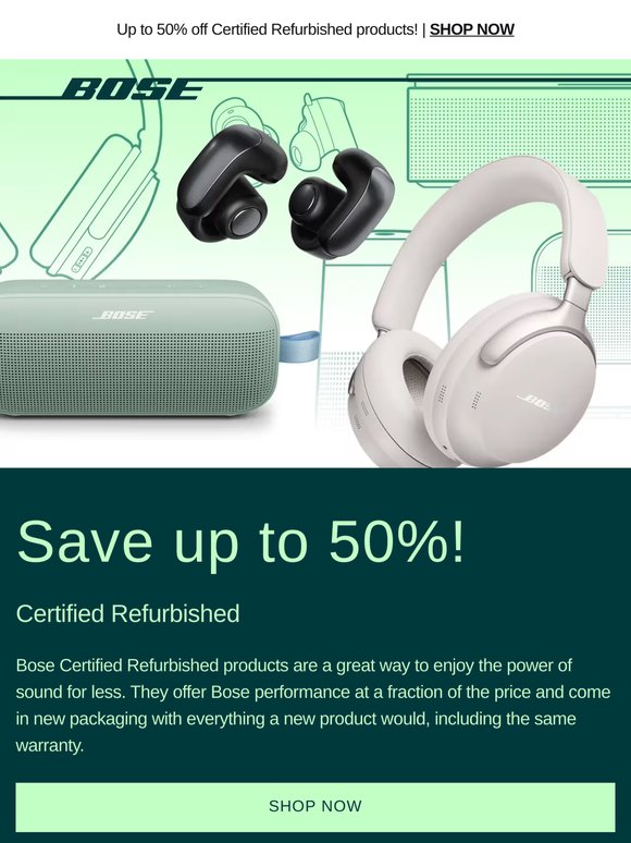 Don’t miss savings up to 50%!