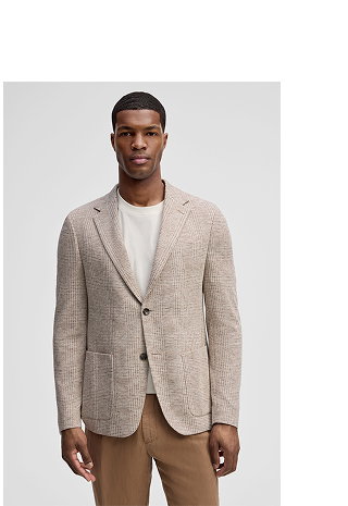 Sakko Arndt, beige kariert