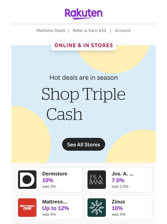 Stack Cash Back on Memorial Day deals this long weekend