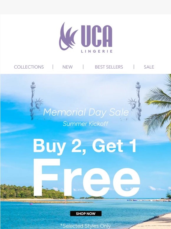 Memorial Day Sale | Buy 2 Get 1 Free Now