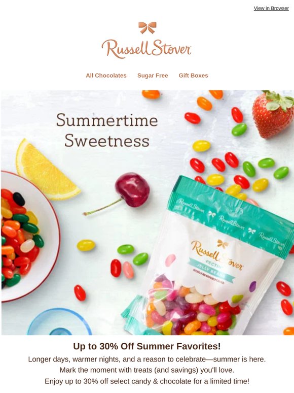 Up to 30% Off Jelly Beans, S'mores, & More—Summer Sale!