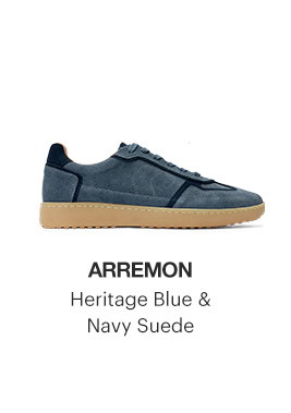 Arremon, Heritage Blue & Navy Suede