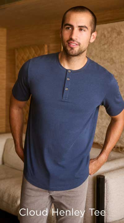 Cloud Henley Tee
