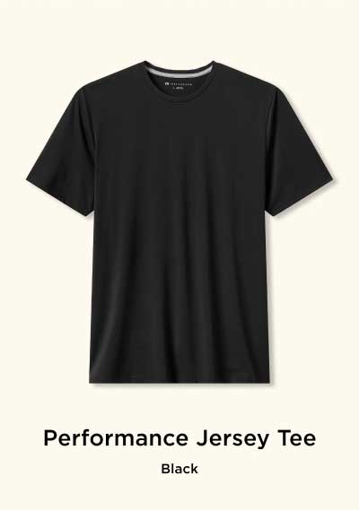 Performance Jersey Tee - Black
