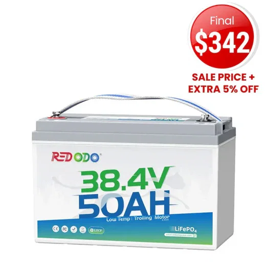⚡【Final $304】Redodo 36V 50Ah Lithium Trolling Motor Battery for 36V Trolling Motors with 100-120 lbs