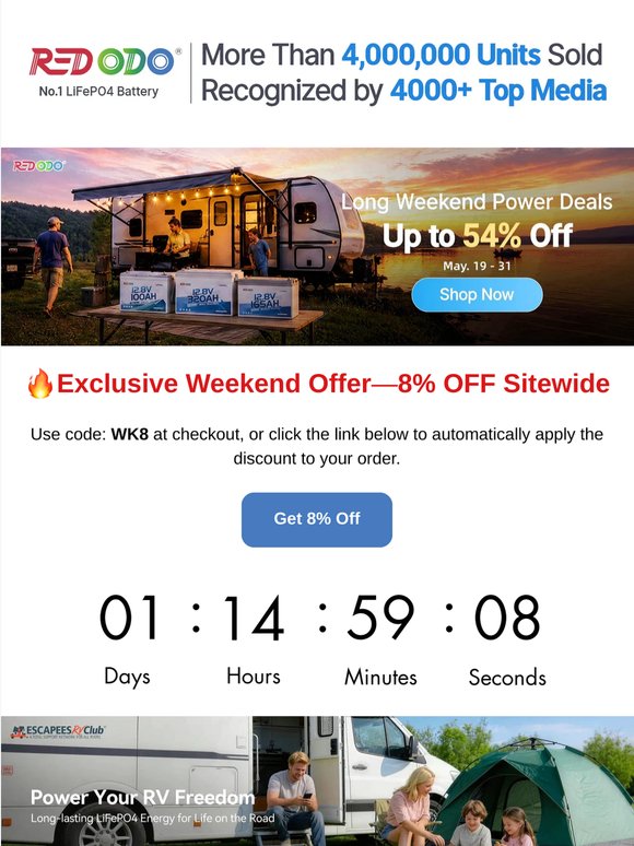 🔥Exclusive Weekend Offer—Up to 54% Off! Shop the Best Battery Deals!