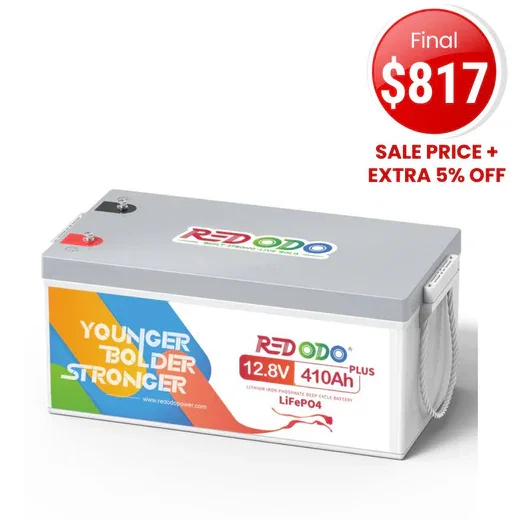 🔥【Final $760】Redodo 12V 410Ah Lithium LiFePO4 Battery | King of Power | Marine, RV, Home Backup