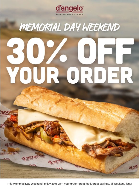 This MDW: 30% OFF Your Order!🥪