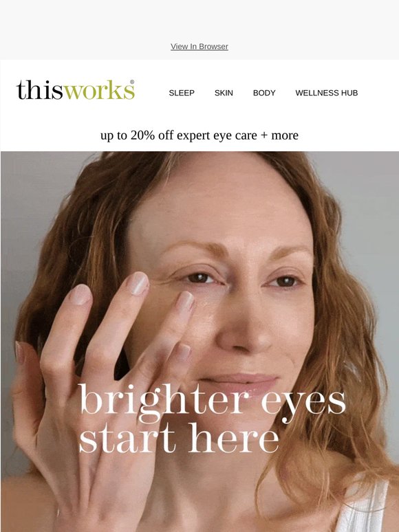 Bye dark circles, hello brighter eyes 👀✨