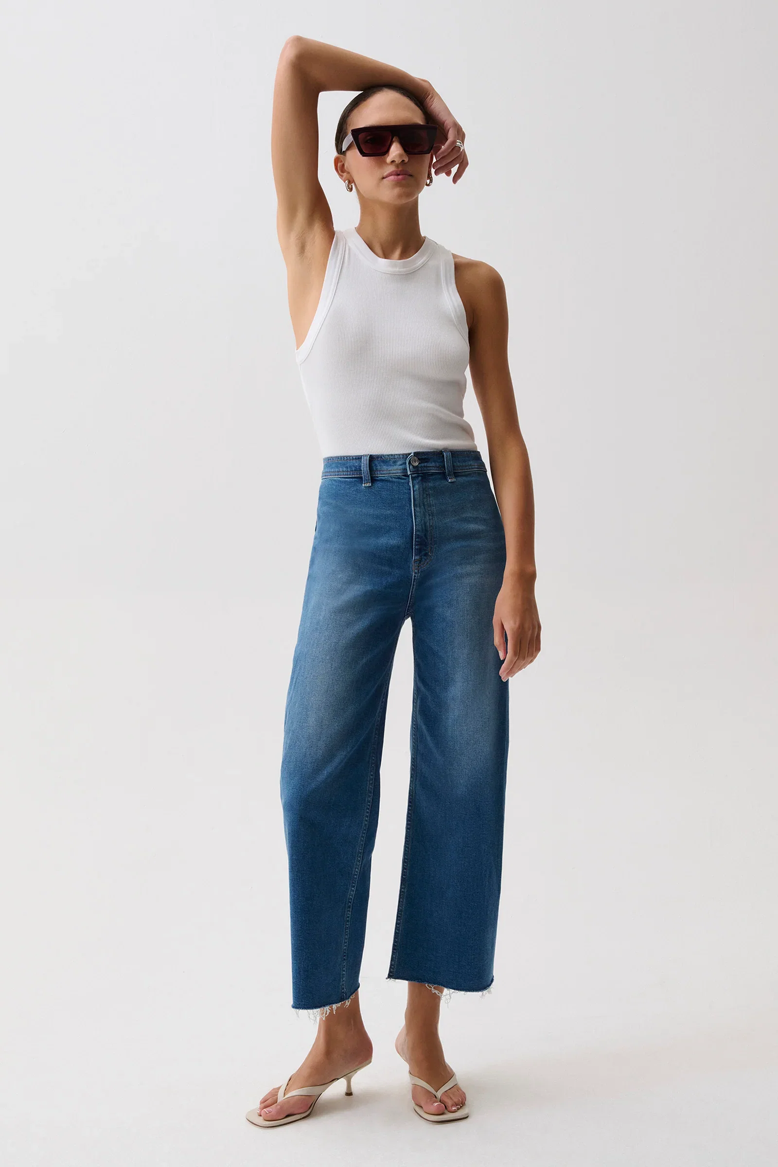 Image of Penny High Rise Wide Leg - Rooftop