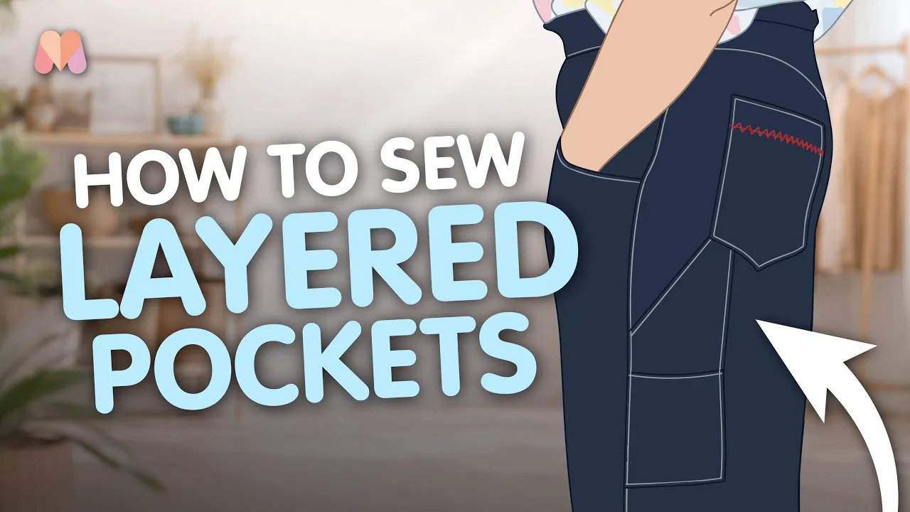 Learn how to sew layered pockets