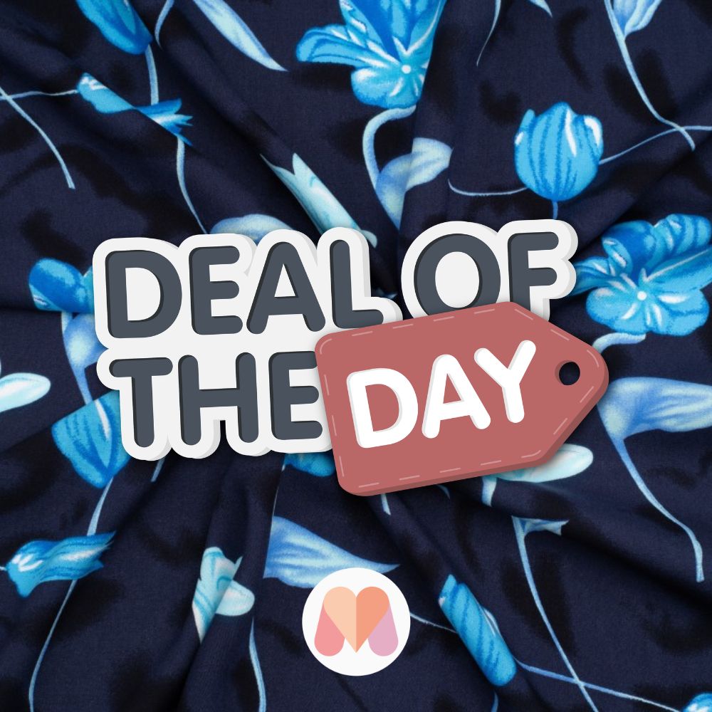 Deadstock Viscose Challis Fabric