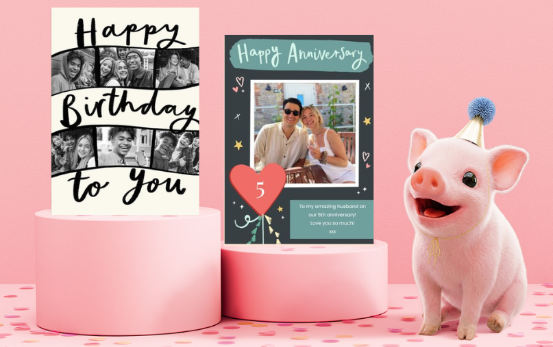 Card and Flowers