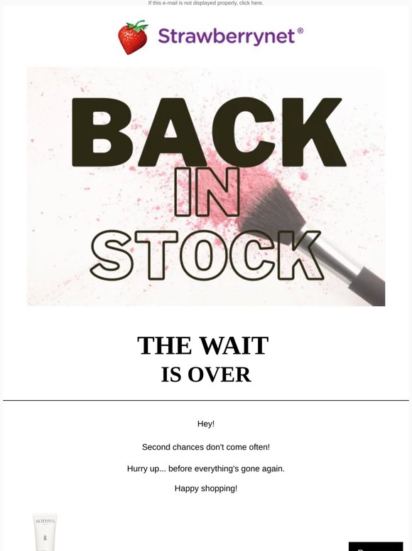 Finally back in stock 🙌