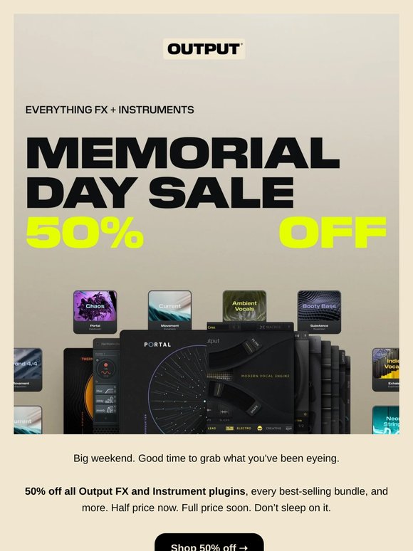 Big weekend. Even bigger savings.