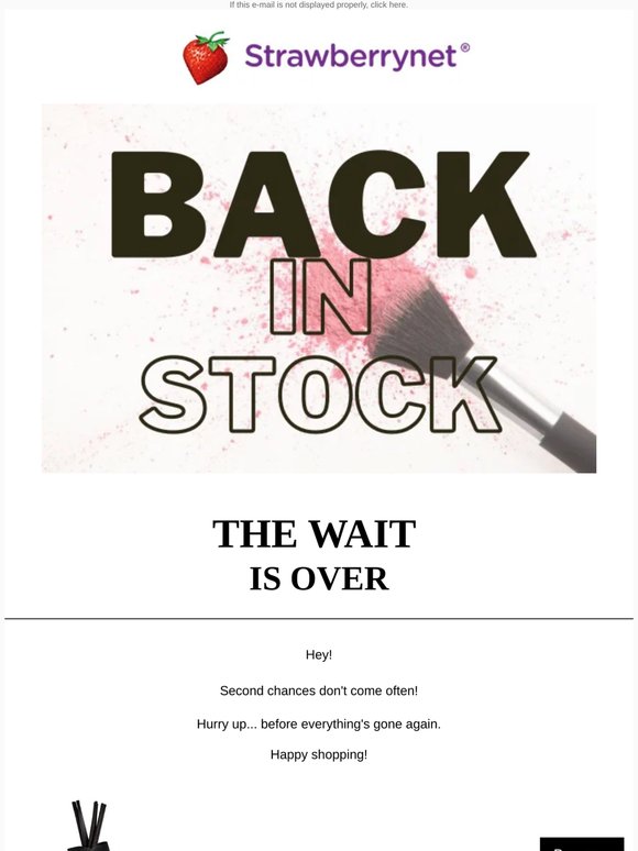 Finally back in stock 🙌