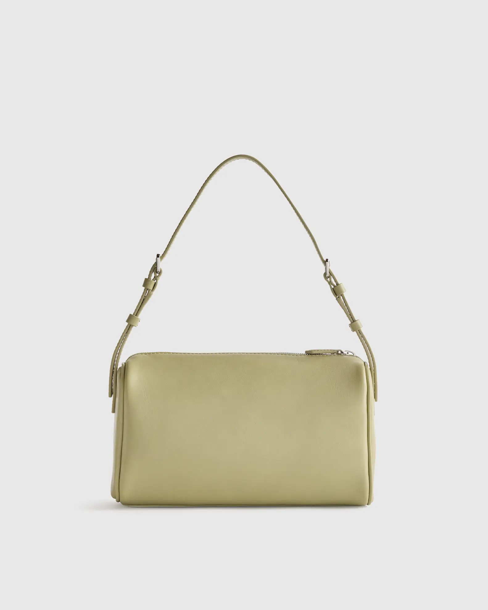 Italian Leather Mini Barrel Shoulder Bag