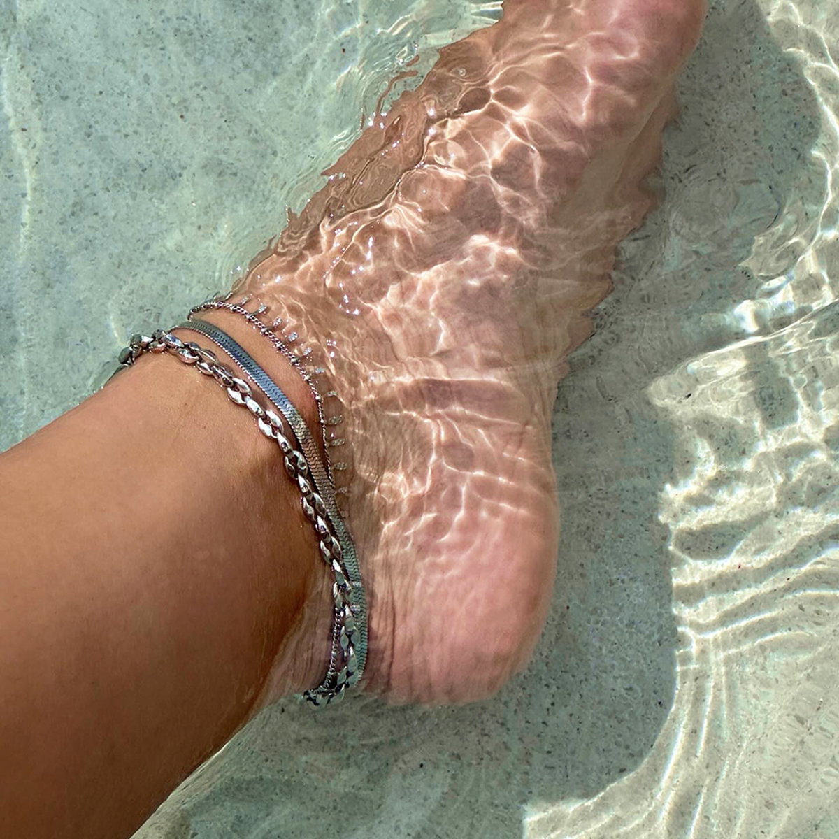 Silver Anklets