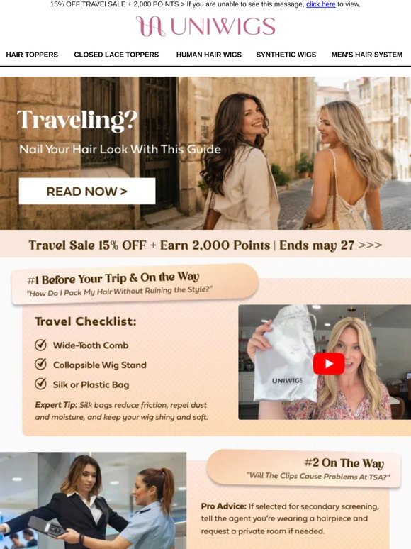 Travel hair prep tips you shouldn’t miss 😉