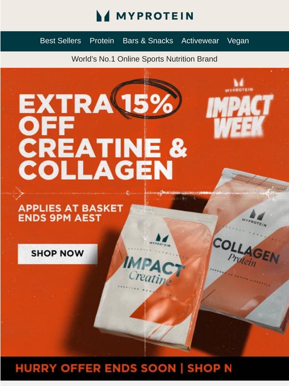 EXTRA 15% OFF Creatine & Collagen 🍓