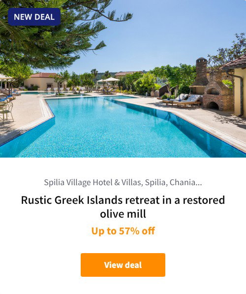 Rustic Greek Islands retreat in a restored olive mill