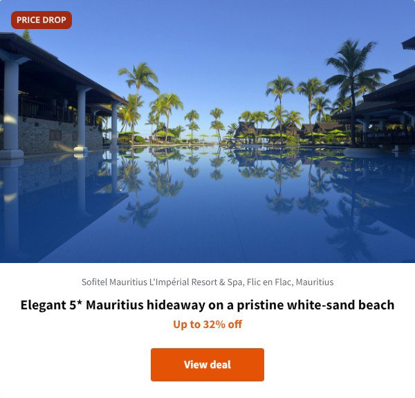 Elegant 5* Mauritius hideaway on a pristine white-sand beach