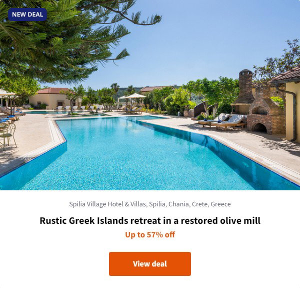 Rustic Greek Islands retreat in a restored olive mill