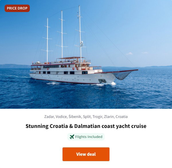 Stunning Croatia & Dalmatian coast yacht cruise
