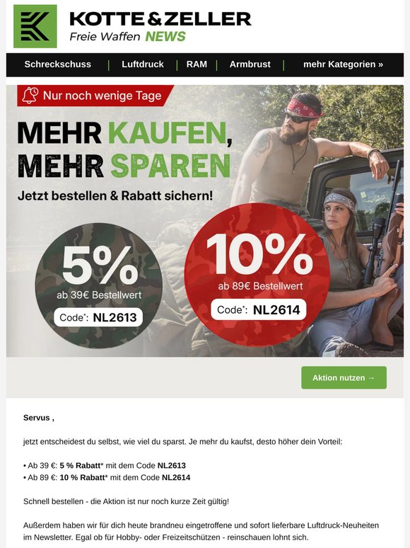 Nicht verpassen: 10 % Rabatt sichern