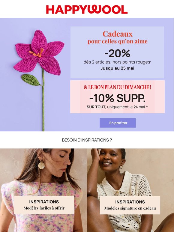 Bon plan du dimanche : -10% supp. sur tout