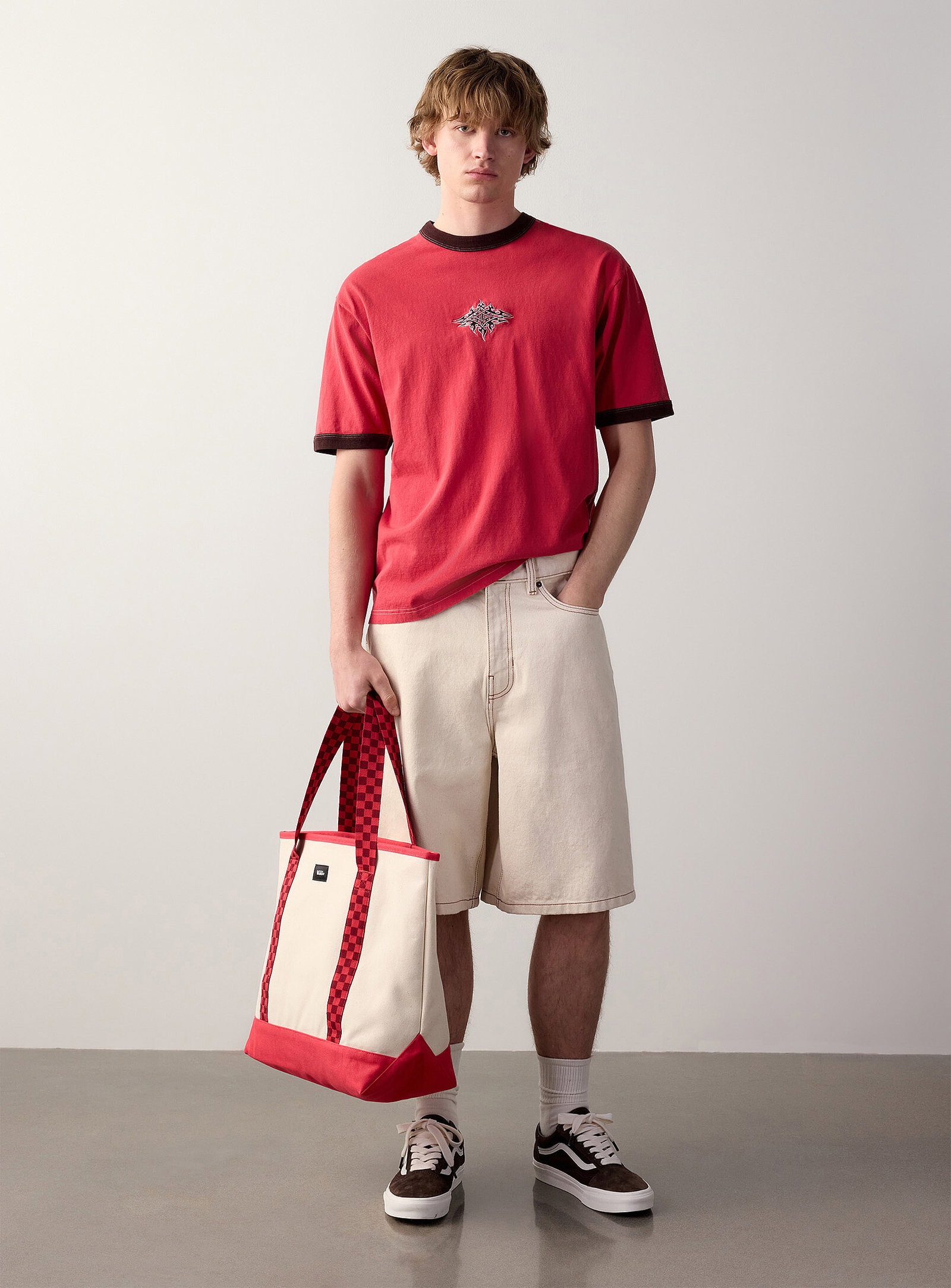 23" Check-5 jort<br><b>Baggy fit</b>
