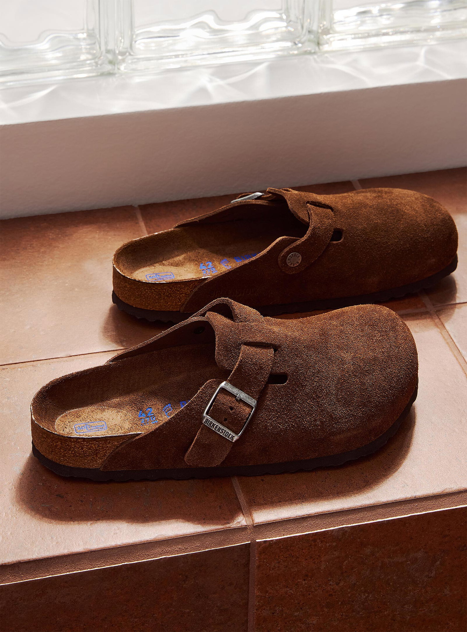Boston soft suede mules<br>Men
