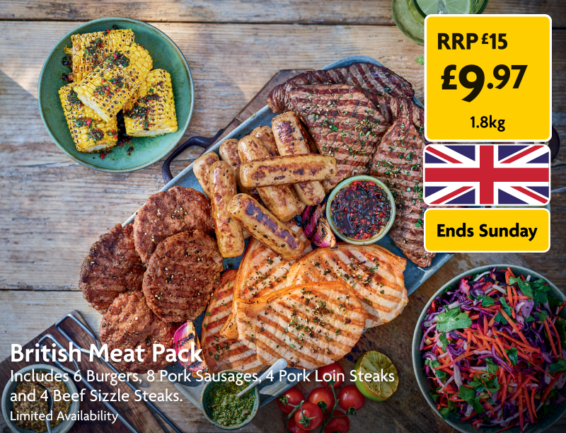 Brtish meat pack for £9.97