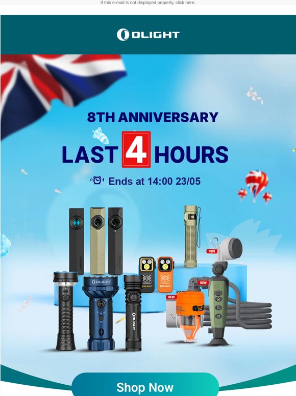 ⏰ Final Call: 4 Hours to Anniversary Deals!