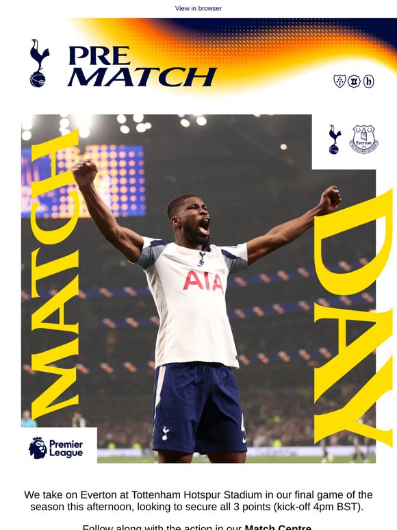 MATCHDAY: Spurs vs Everton