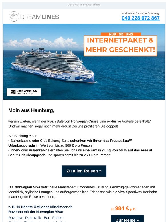 Wir verdoppeln Ihren Norwegian Flash Sale