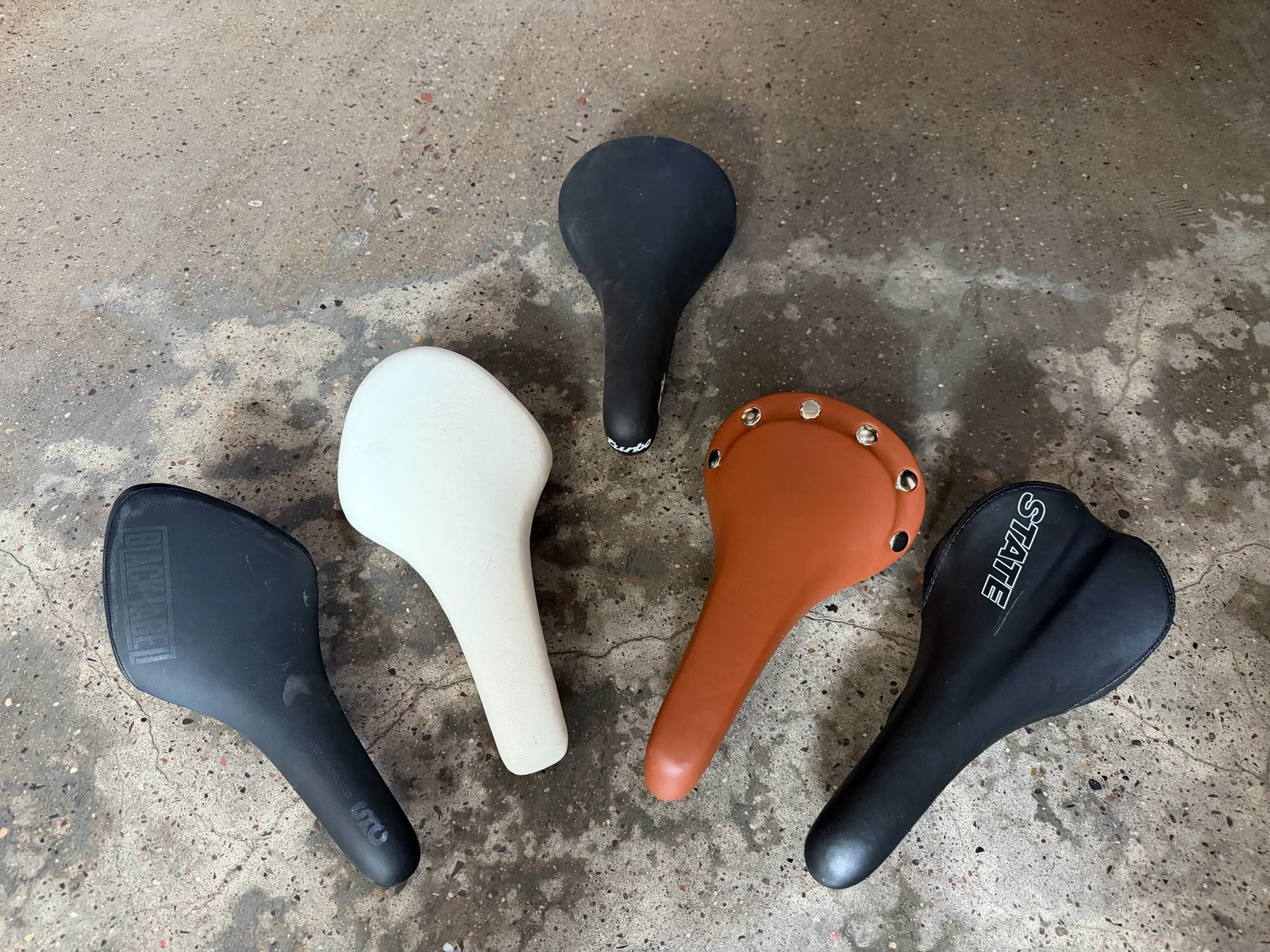 Image of SBC Parts Bin: #RS121 – Saddle | Assorted Models & Colors (Good Condition)