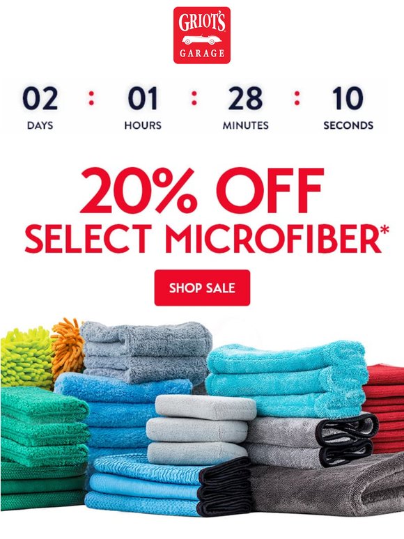 Only 2 Days Left for Microfiber Sale 🗓