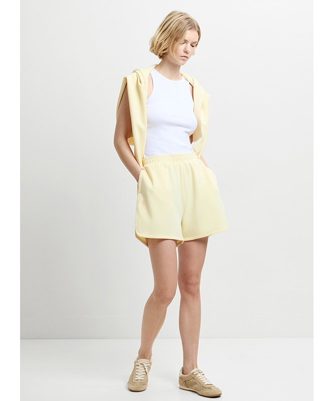 Wren Butter Yellow Relaxed Sweat Shorts