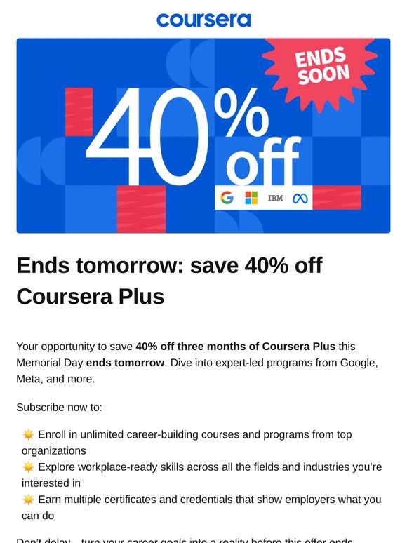 📢 Last call — 40% savings end tomorrow