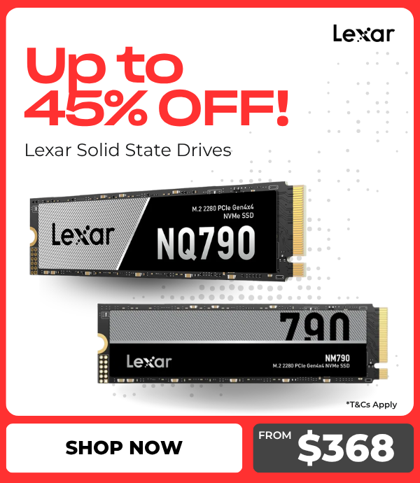 Up to 45% OFF! Lexar Solid State Drives