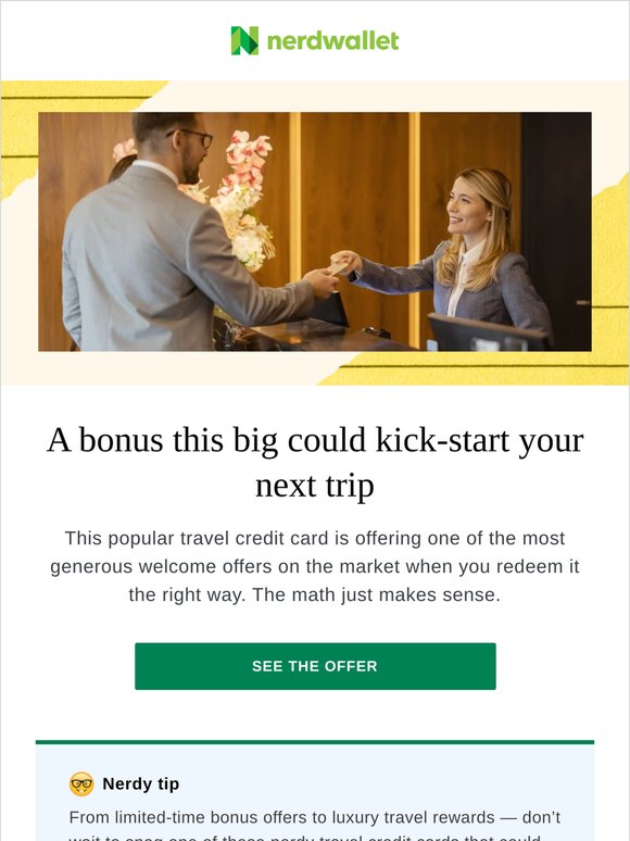 $750 toward travel? Yes, please.
