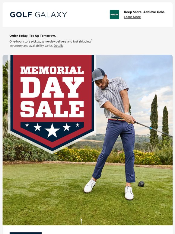 Up to 60% OFF select gear! 🏌️