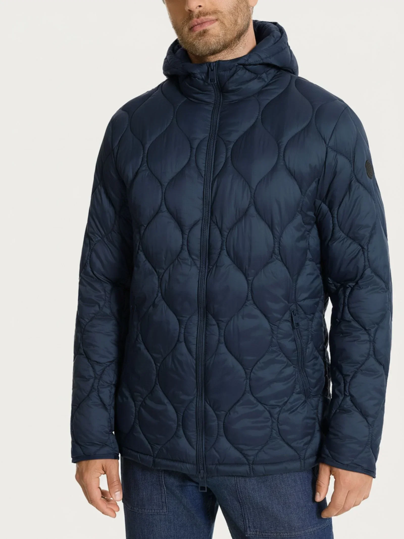 Image of Piumino con cappuccio Onion Quilt - Bleu