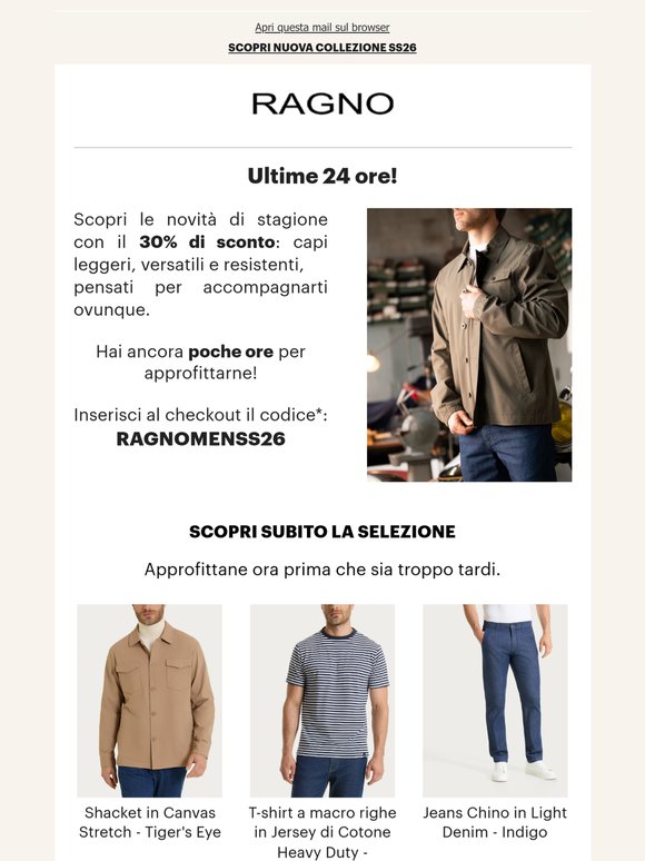 Ragno Men: Ultime 24 Ore!