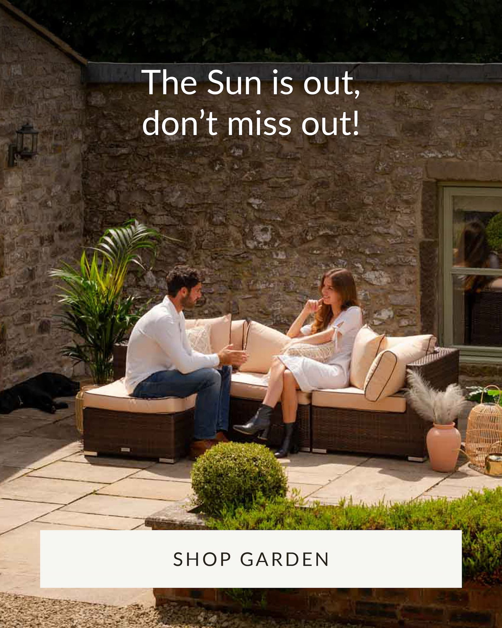 4 Piece Rattan Garden Corner Sofa Set in Chocolate and Cream - Rattan Direct